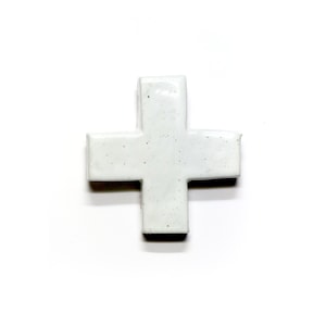 Porcelain Cross - ceramic wall hanging by Franko B, contemporary art / sculpture