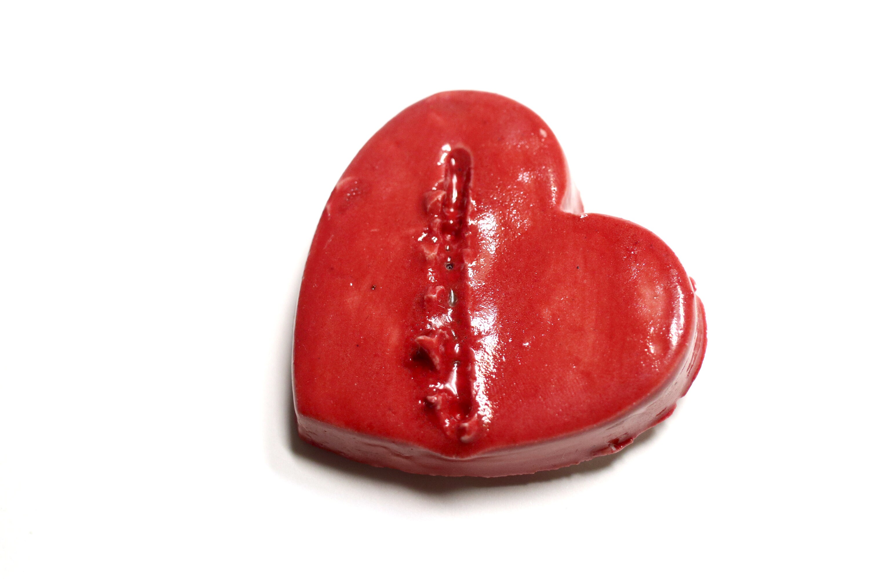 Wounded Porcelain Heart ceramic wall hanging by Franko B Etsy