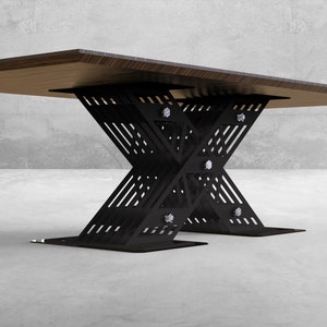 X-frame Modern Industrial Style Table Base (counter Height or Dining ...