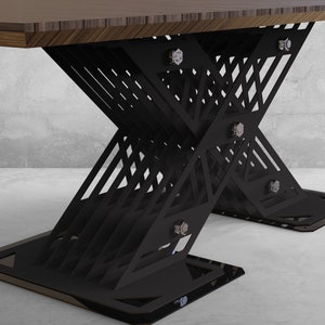 X-frame Modern Industrial Style Table Base (counter Height or Dining ...