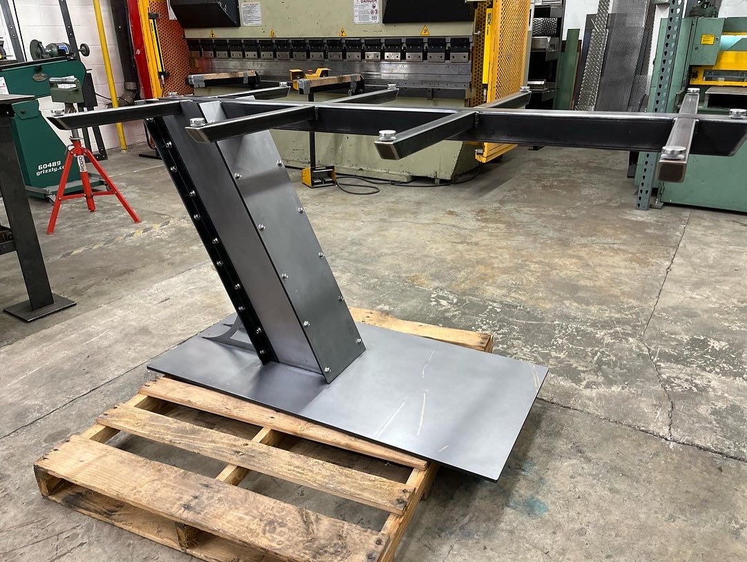 Cantilever desk legs metal deals