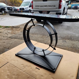 Industrial Ring Console or Entry Table - Etsy