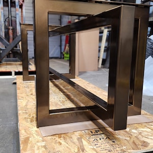 Square And Rectangle Modern Style Steel Table Base
