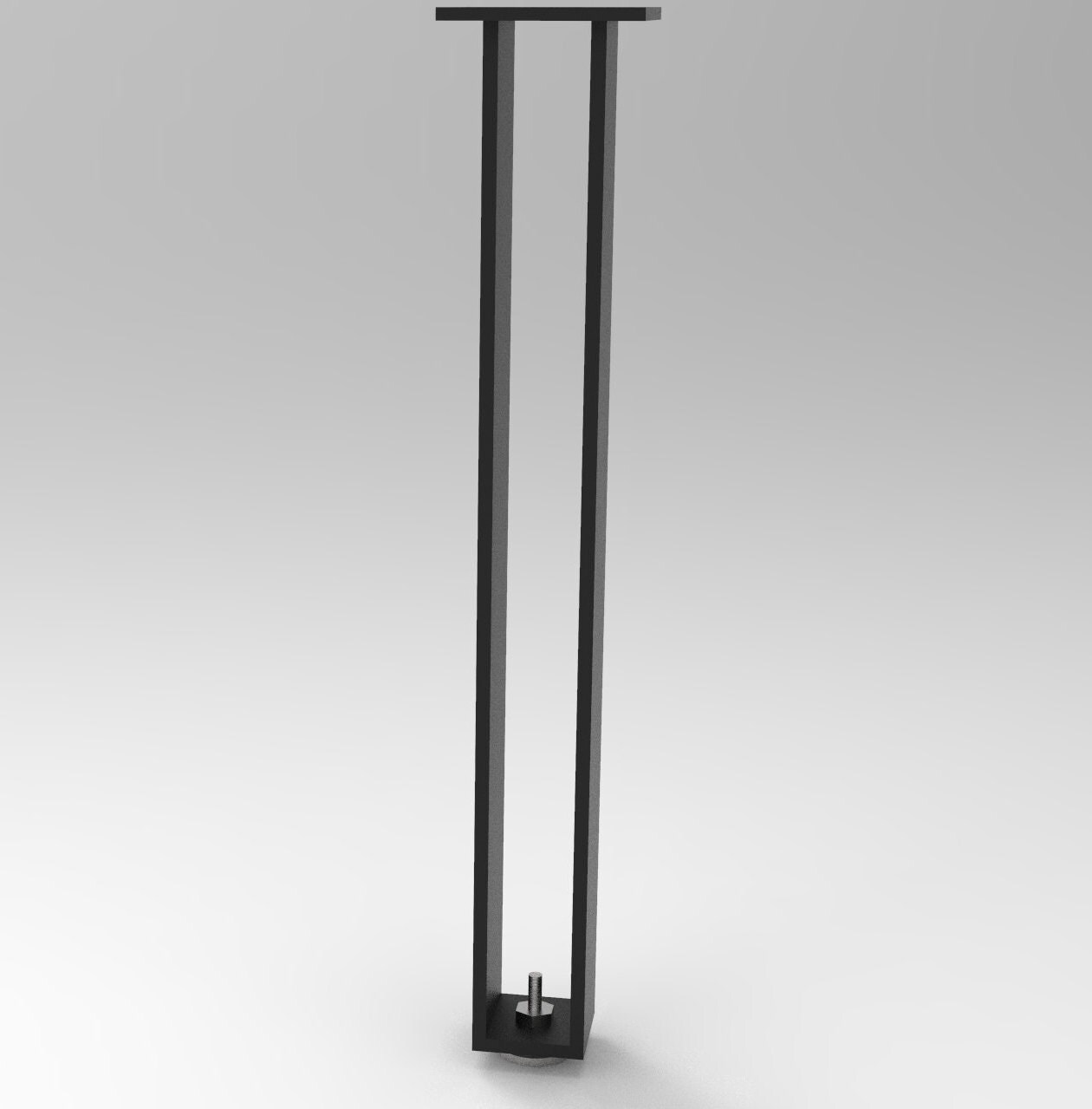 Modern Style Steel Flat Bar Table Legs — Hamlin Welding & Fabricating