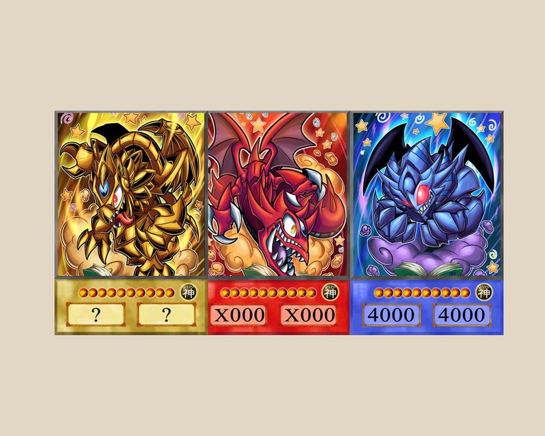 YuGiOh Anime Style Orica: Egyptian God Cards Toon ...