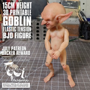 3D Druckbare Kobold BJD Figur (nur 15cm Dateien)