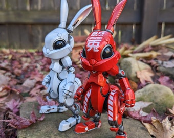 Harold the Rabbit Robot - 3D Printable Action Figure Model Kit