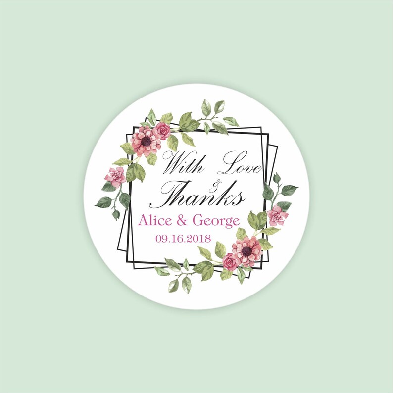 Wedding Stickers Wedding Favor labels save the date Wedding image 0