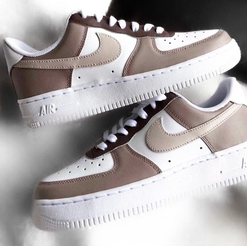 Custom Air Force 1 Chocolate Brown Nike Air Force 1 Brown | Etsy