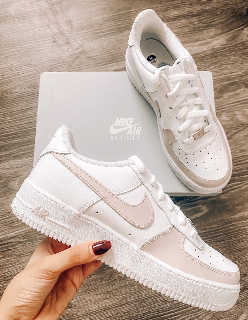 Beige Nike Air Force - Airforce Military