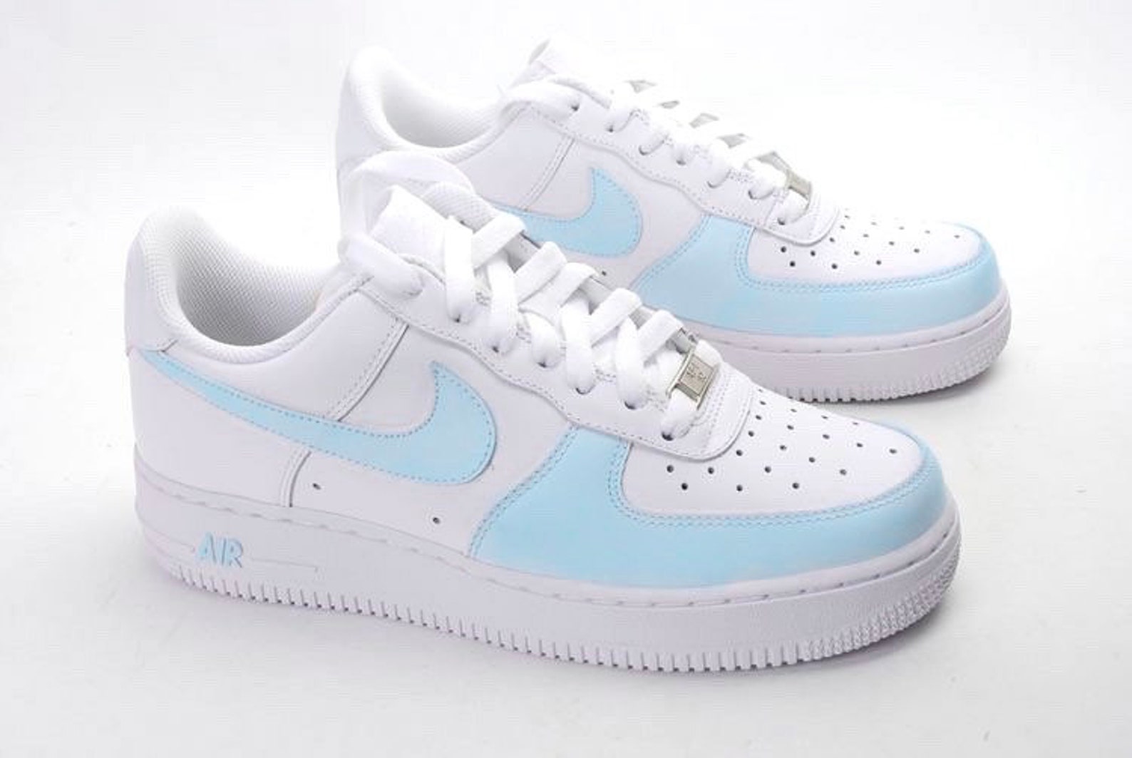 Custom Air Force 1 Blue Nike Air Force 1 Light Blue | Etsy