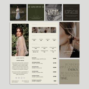 Moody Instagram Templates: Social Media Bundle (Canva)