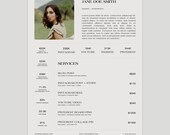 Canva Social Media Kit Template: Influencer Rate Sheet (8.5 x 11 in)