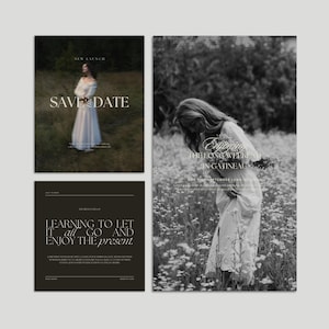 Moody Instagram Templates, Canva Social Media Branding (Digital Download