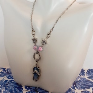 Rhinestone Flip Flop Necklace