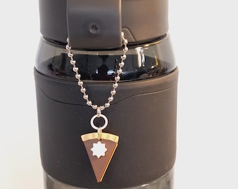 Chocolate Dessert Pie Keychain, Small, Plastic