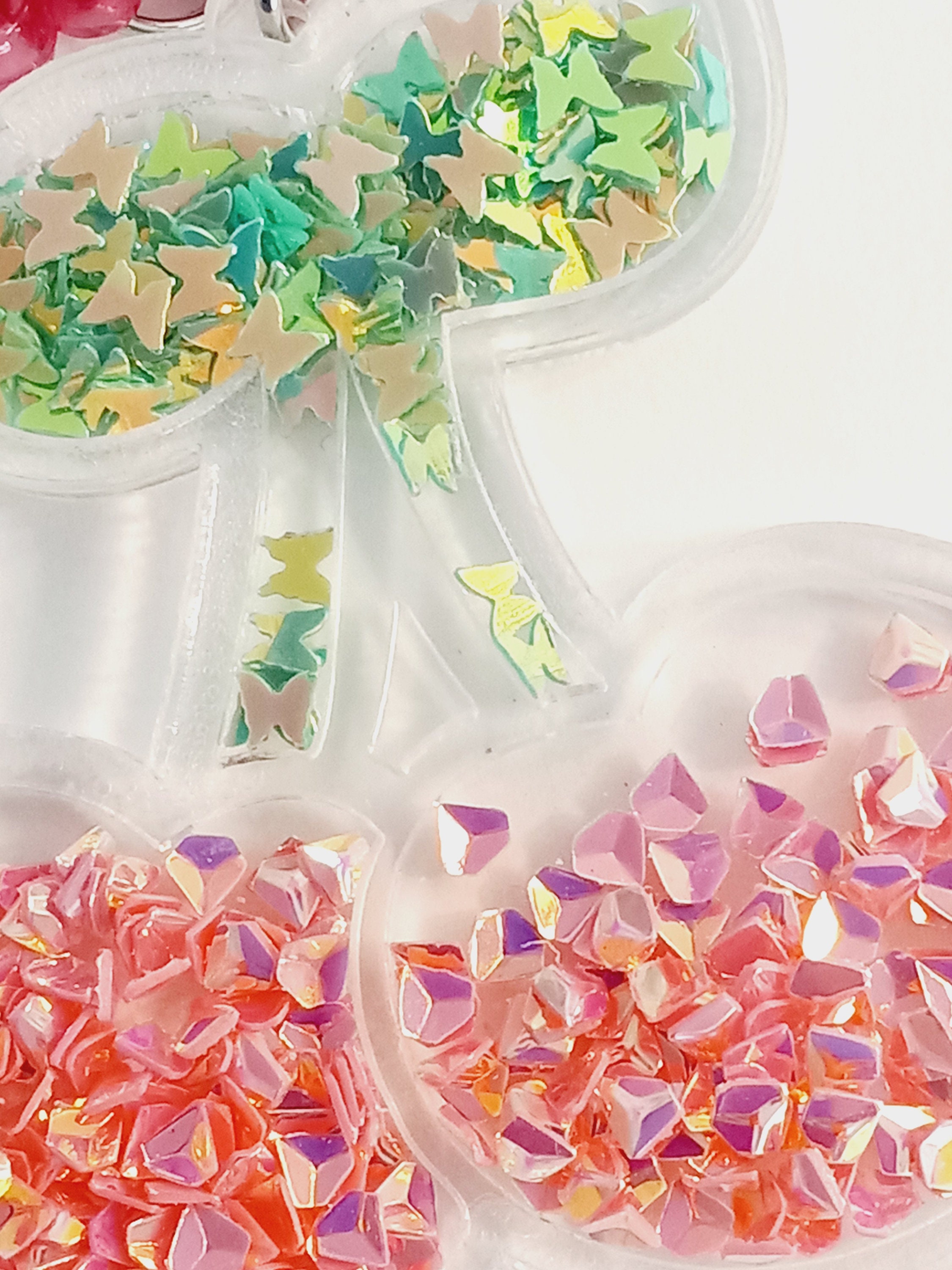 Personalized Pink Cherry Keychain, Extra Large Cherry, Resin, Cherry ...