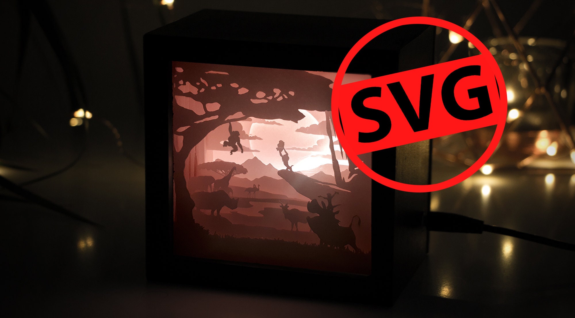 Free Free Lion King Shadow Box Svg 626 SVG PNG EPS DXF File