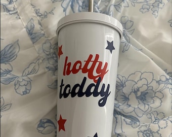 Custom College Tumbler with Straw