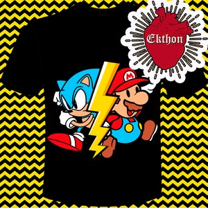Ekthon - Svg Eps Dxf Cricut Kamee, Silhouette, Plotter, Vektor, Sublimacion, Vinil, Serigrafia, Mario Vs Sonic