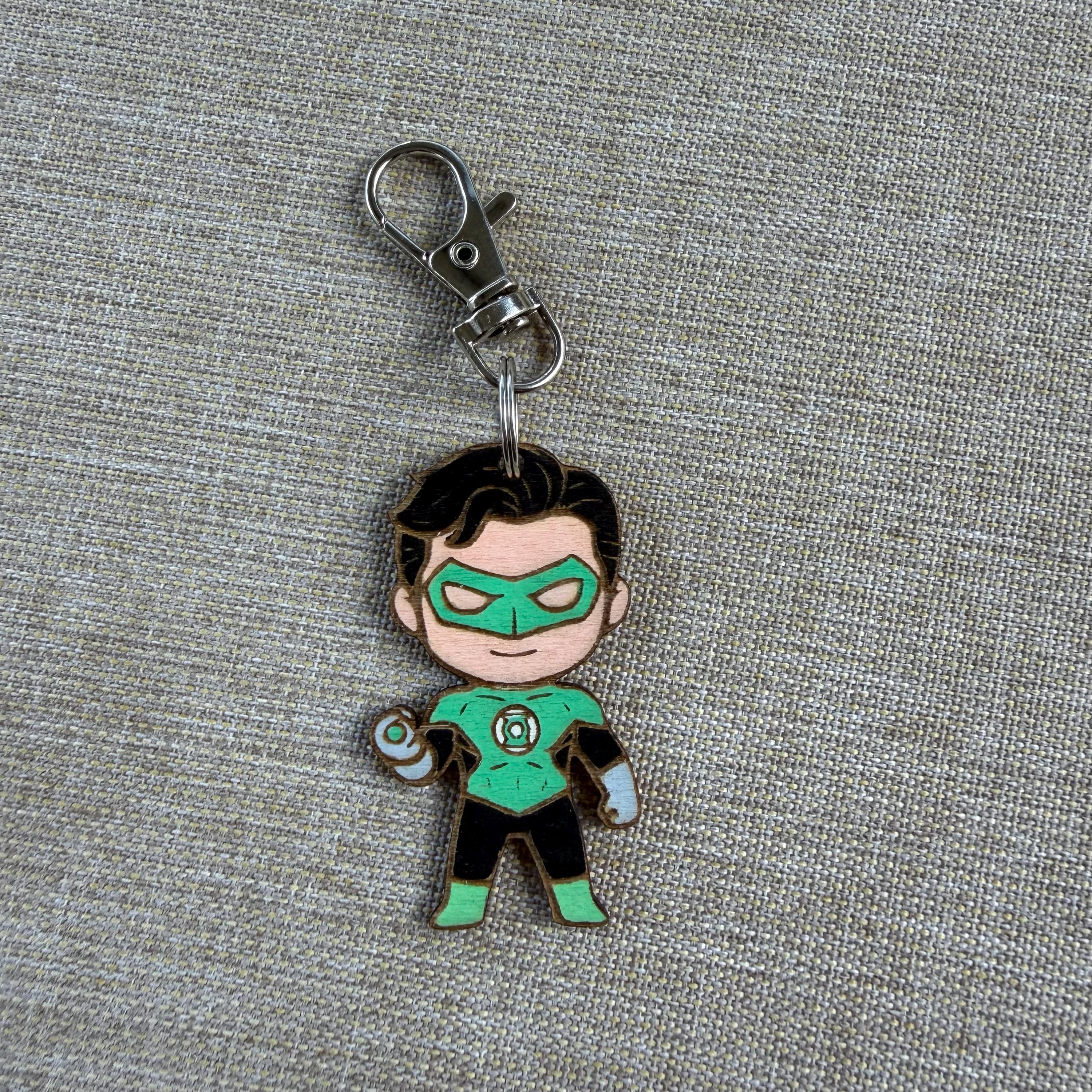 Green Lantern Keychain - Etsy