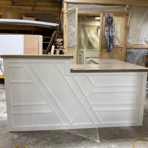 Reception Desk Retail Counter Cash Wrap L Design Counter Two