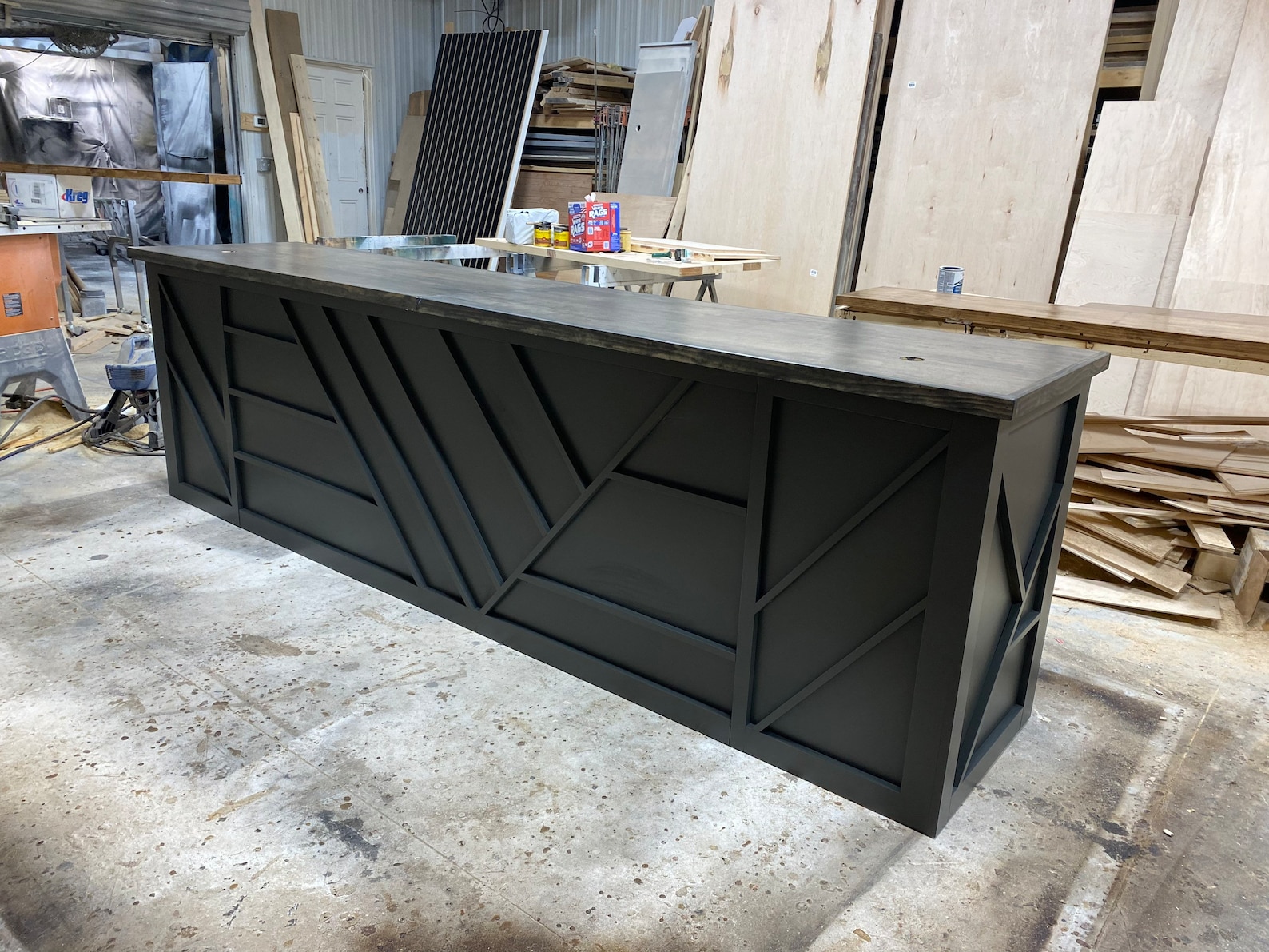 Retail Counter Wraps Reception Desk/ Retail Counter/ Cash Wrap Straight Desk Version Only - Etsy