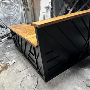 Reception desk Retail Counter cash wrap    L design counter two dimensions