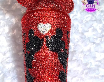 Sparkling 16 oz Bling TumblerMicky, Mouse tumbler, Mickey Mouse Cup, Bling Mickey Mouse Cup, Bling Cup, Custom Bling Mickey Mouse Tumbler