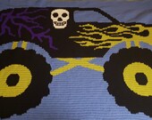 Made to order Crochet Picture Blanket: Handmade Personalized Afghan Throw