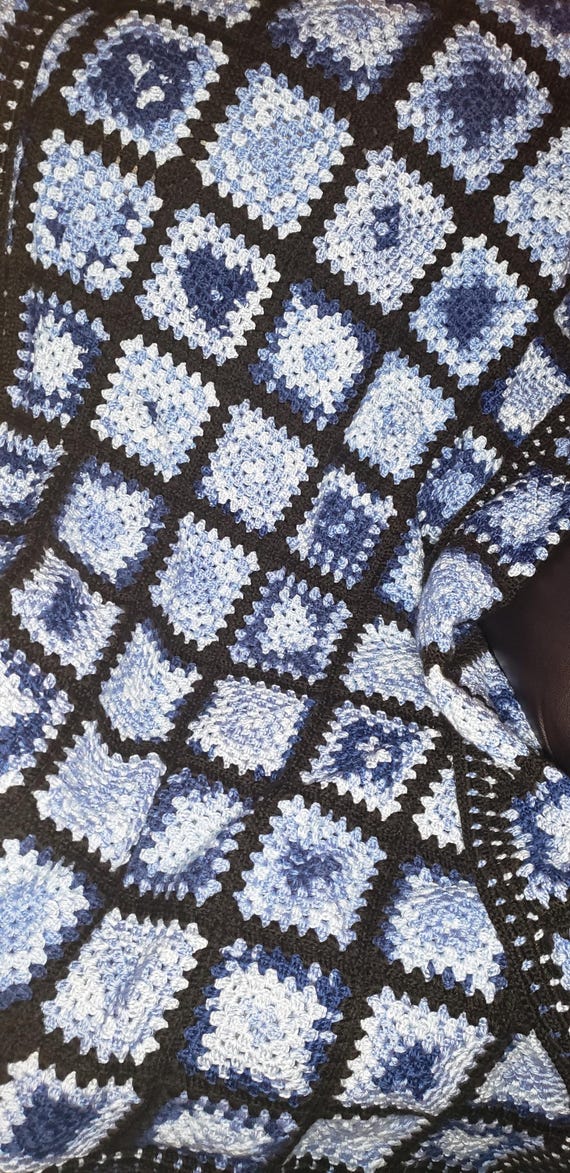 Made to order crochet Granny Square Blanket: Handmade Heirloom Recreation