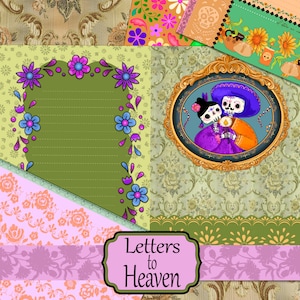 Imprimibles del diario basura del Día de Muertos, Cartas del diario de duelo, Halloween, Otoño, Coco