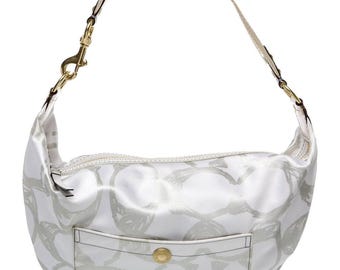 Coach Hampton Optic Signature Stripe Medium Carryall Satchel in