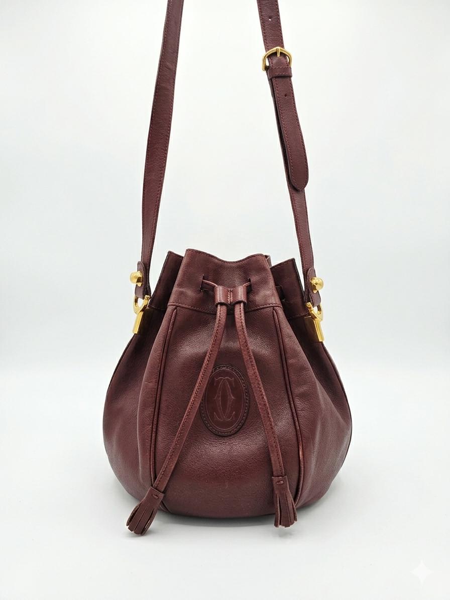 ヴィンテージcartier bag♡ Authentic CARTIER Vintage Panthere Patent Shoulder Bag - Etsy
