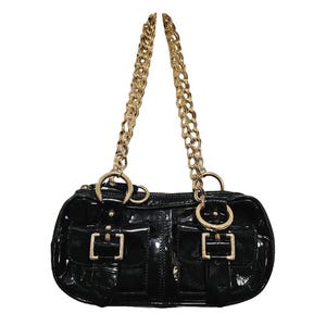 バッグ D&G leather chain bag archive y2k 00s Y2k Dolce Gabbana Handbag - Etsy