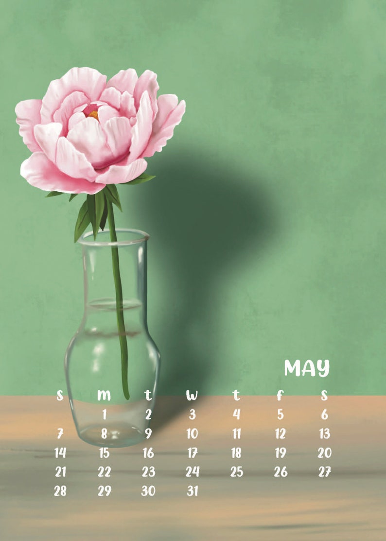 2023 Desk Calendar / 2023 Desktop Calendar/ Small Calendar/ Etsy België