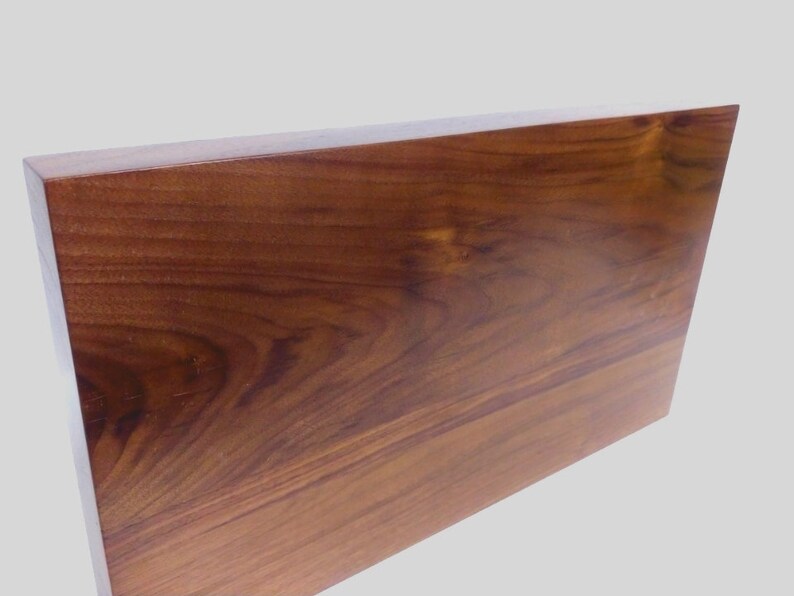 Walnut Floating Shelf Custom Length Depth Includes Hidden Etsy