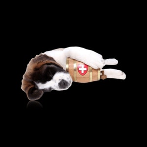 saint bernard barrel collar for gift