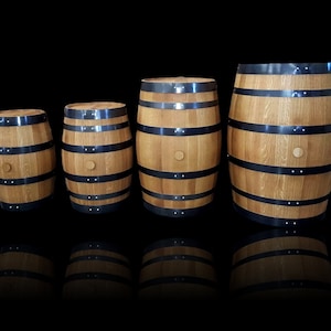 American Oak Barrels 1-2-3-5-10-20 Liter for aging whiskey bourbon, wine or spirits.