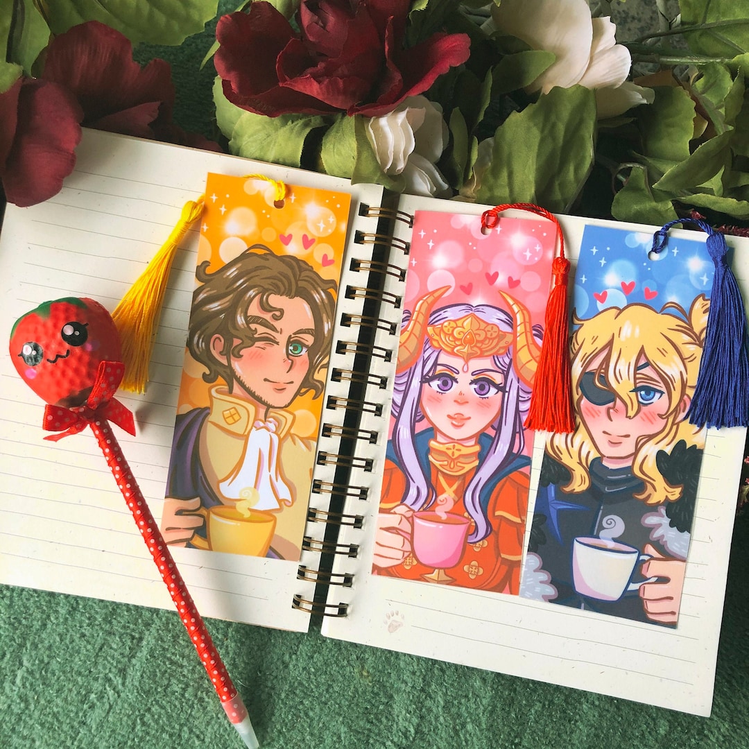 Fire Emblem Three Houses Tea Time Bookmarks FE3H Etsy