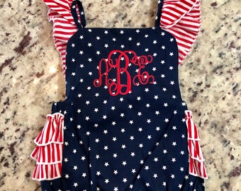 4th of july romper