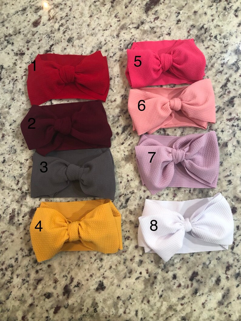 monogram hair bows