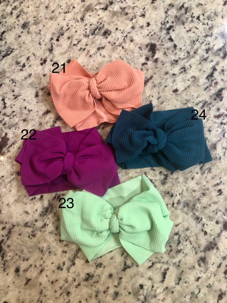 monogram hair bows