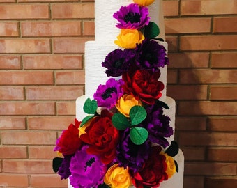 Big Custom Bright Colors Purple YellowWedding Pinata