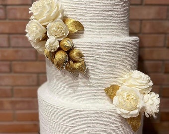 Big Ivory Golden Rose Wedding Pinata