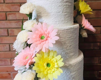 Big Carnation Aster Wedding Cake Pinata