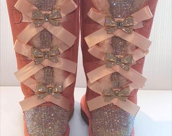 Ugg Australia AS IS Irredentist 7 US Sequin Boots Sparkle  display picture 1