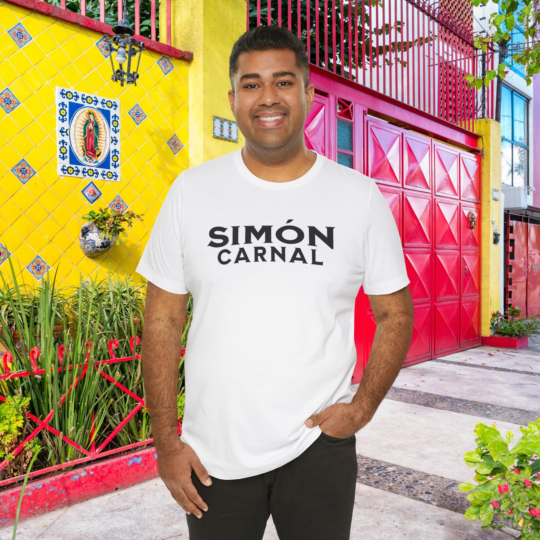 Simón Carnal Dia Del Padre Fathers Day Funny Cool Dad Style Shirt Mens