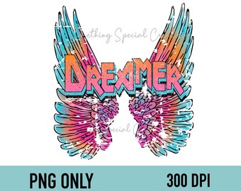 Dreamer Wings Sublimation PNG