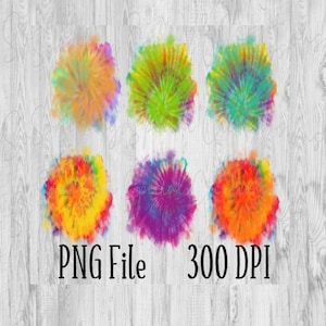 Tie Dye Watercolor Splashes, Backgrounds, PNG Sublimation